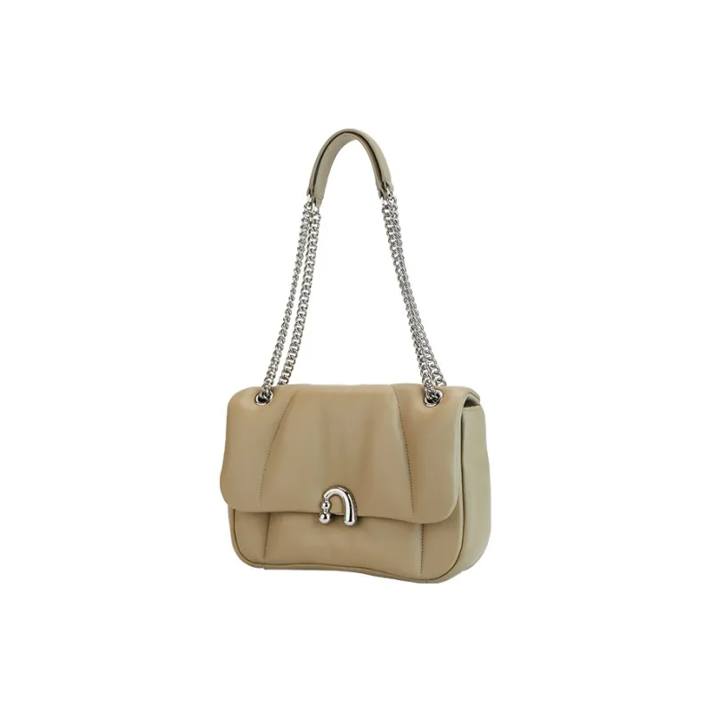 AMAZING SONG Sheepskin Chain Bag, Flower Bun Bag, Shoulder Bag, Crossbody Bag Women's Elegant Black/Taro Purple/Acorn-10