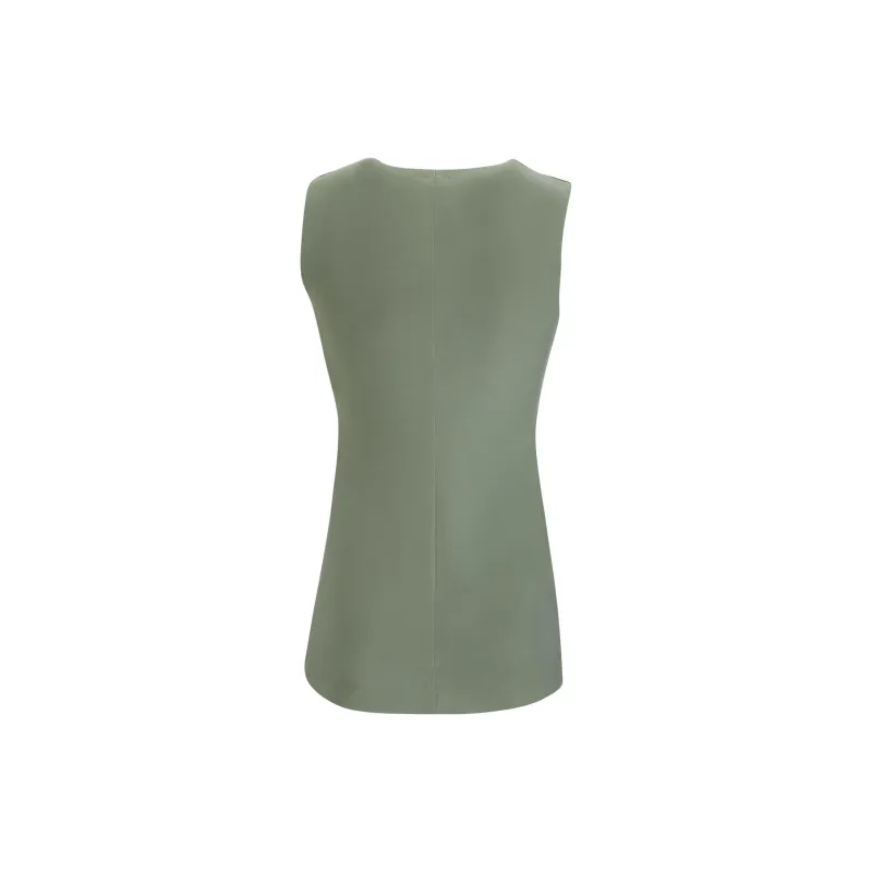 NORMA KAMALI Tank Tops Women's Green-1