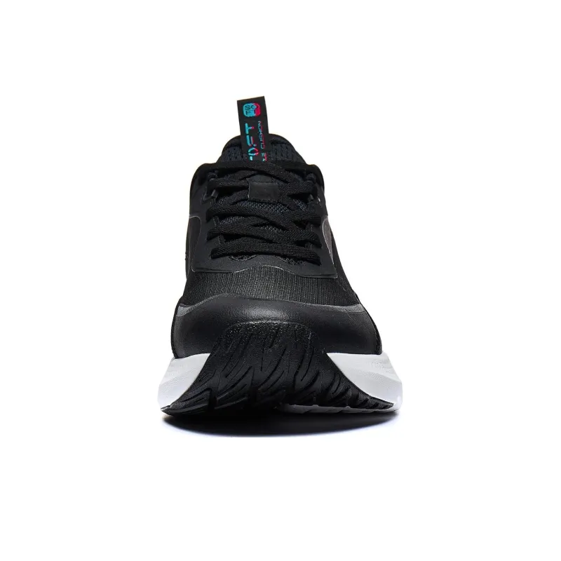 LiNing Soft Element Cushioning Breathable Low Top Casual Shoes Men's Black-4