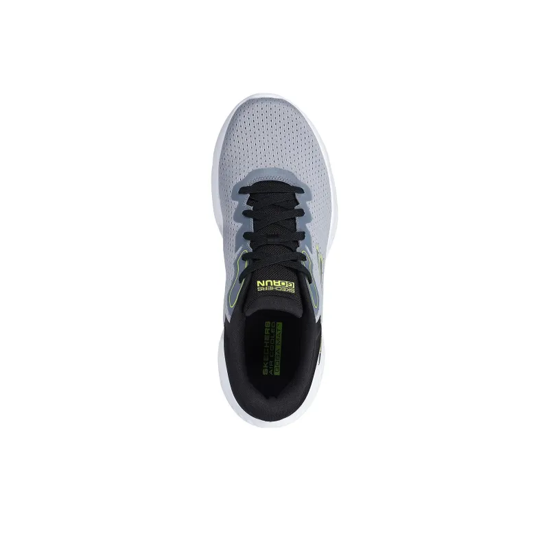 Skechers Go Run Lite Low Top Running Shoes Men's Black Gray-3