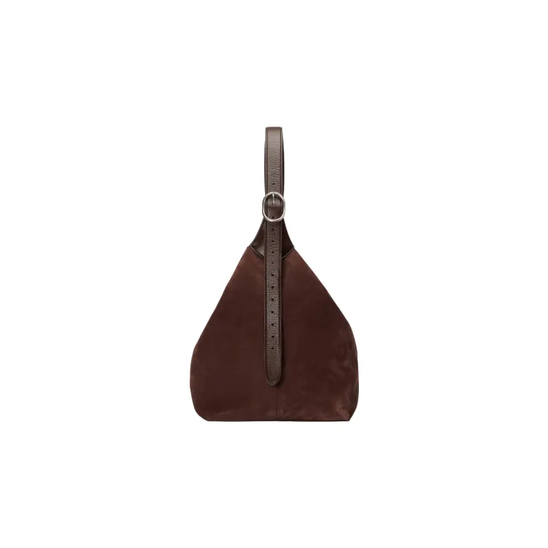 GUCCI Jackie 1961 Suede Leather Half Moon HOBO Shoulder Bag Unisex Brown-3
