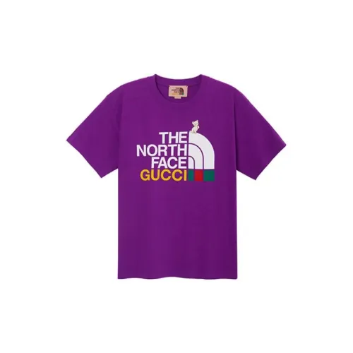 The North Face GUCCI X The North Face T-Shirts Men Purple