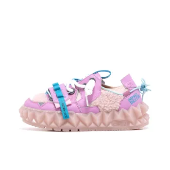 OETZI Ice Mountain Series 5 Ice Man Oz Low Top Furry Skateboard Shoes Women's Pink Purple & Light Pink