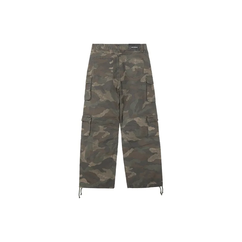 UNTILWERICH Cargo Pants Unisex Camouflage Pants-1