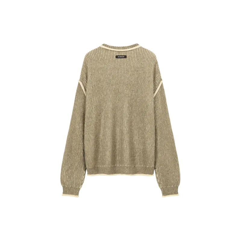 NO ONE ELSE Knitwear Unisex Mustard Green-1