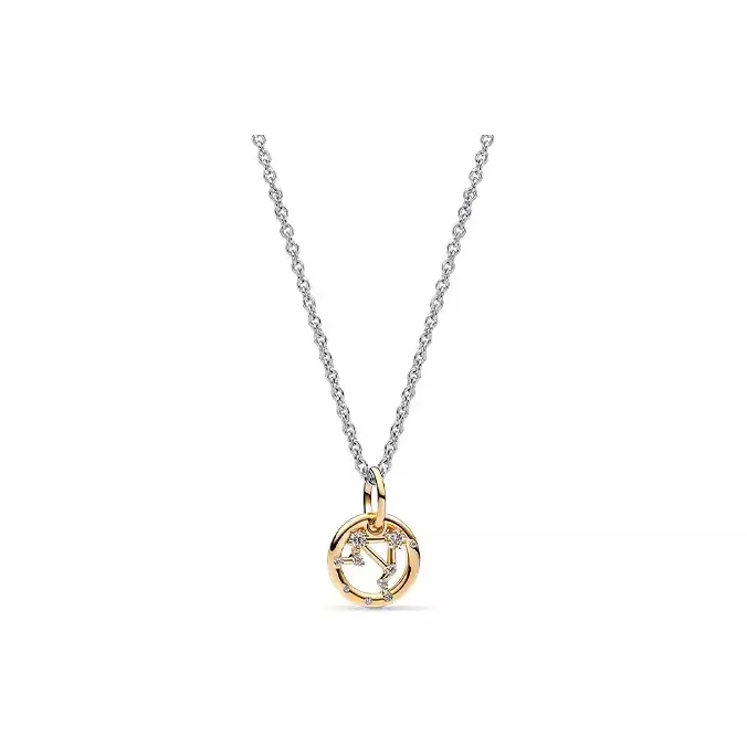 Pandora Copper Silver Alloy Necklaces Unisex Multicolor-4