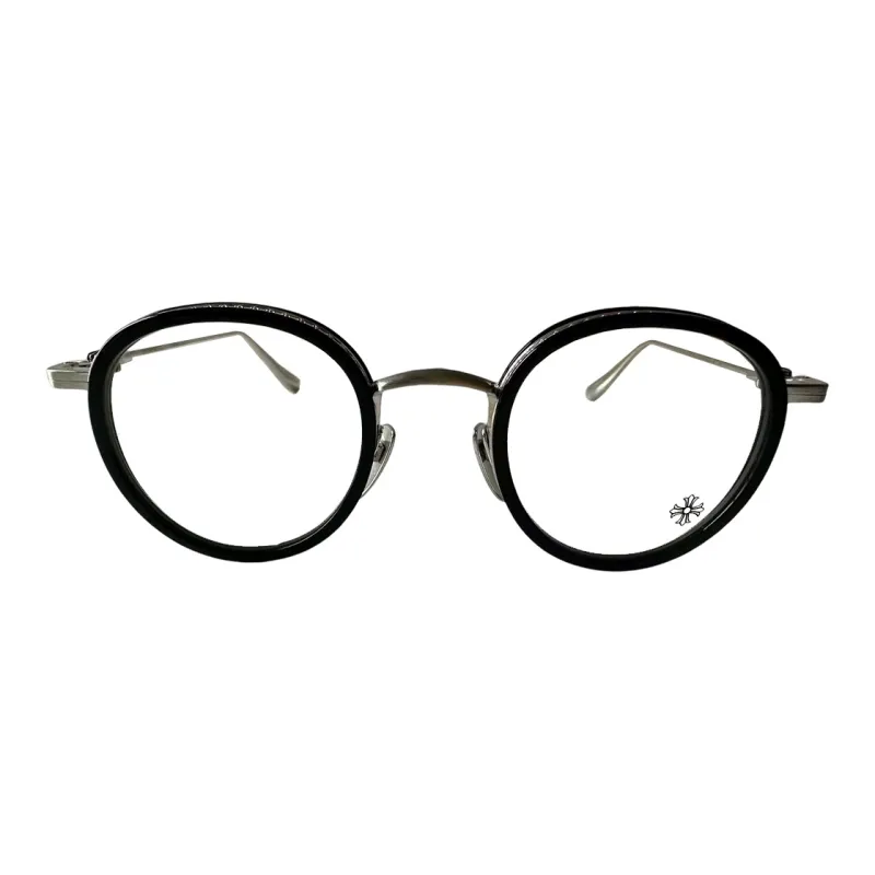 Chrome Hearts Irregular Shape Eyeglass Frames Unisex Black-1