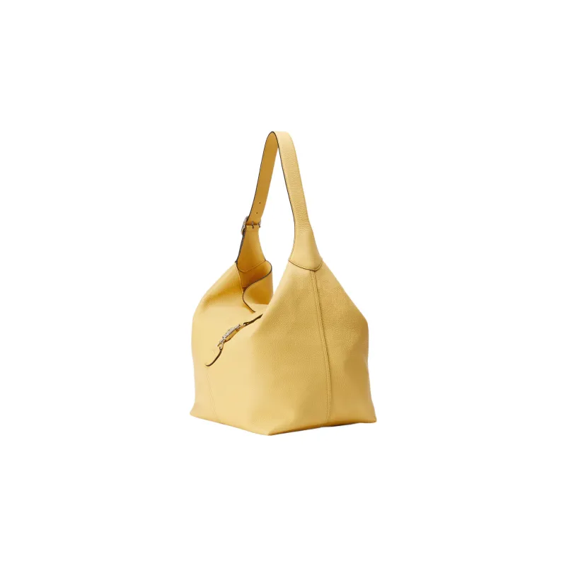 GUCCI Jackie 1961 Leather Half Moon HOBO Shoulder Bag Unisex Yellow-2