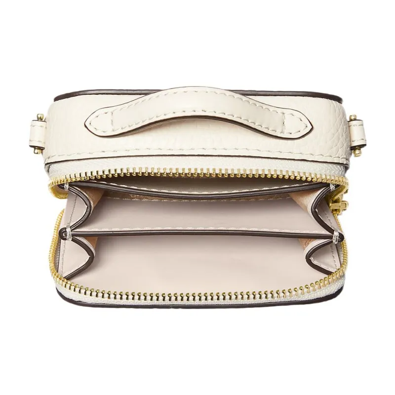 MICHAEL KORS Cow Leather Box Bag, Shoulder Bag, Crossbody Bag Mini Women's Cream White-3