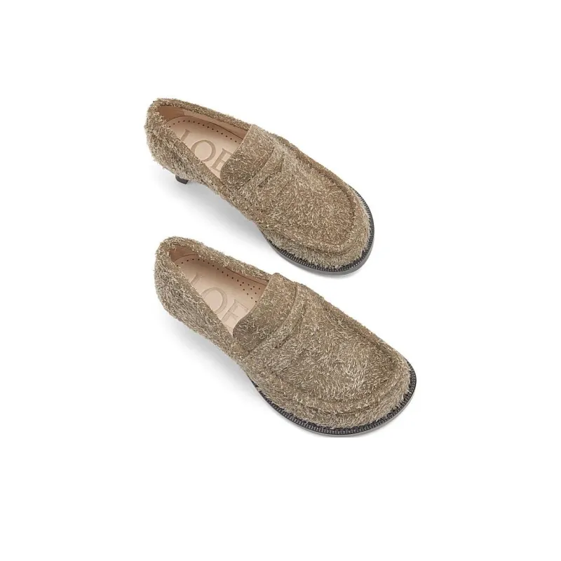 LOEWE Campo Loafers Women's Light Brown-4