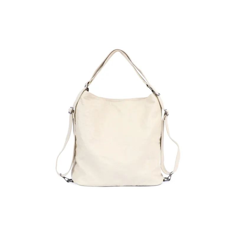 OTA PU Backpack Medium Size Unisex Black White-2
