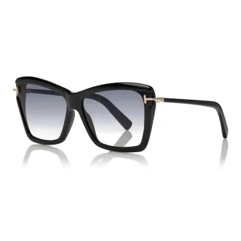 TOM FORD Acetate Butterfly Sunglasses Women's Black