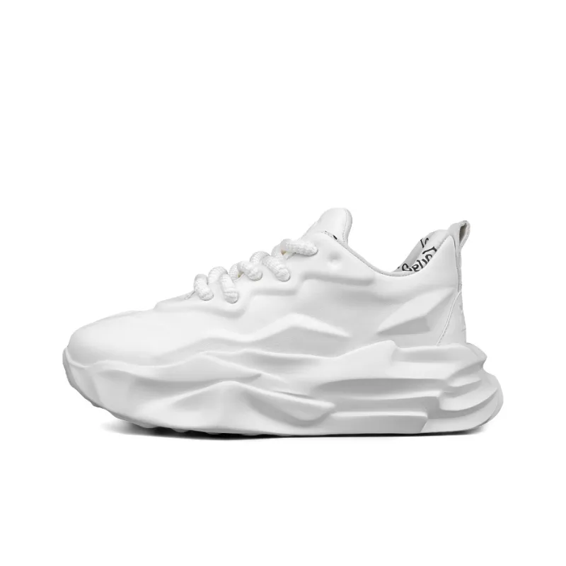 LOHAN·SIR Chunky Sneakers Unisex Low Top Black/White-0