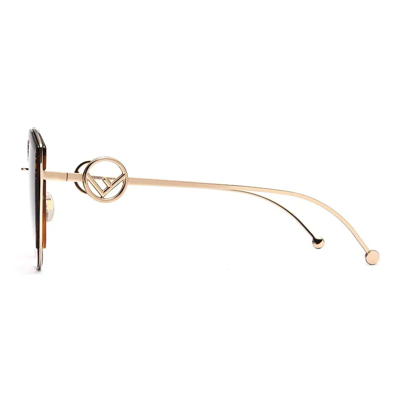 FENDI Plate And Metal Cat Eye Sunglasses Women's Gradient-5
