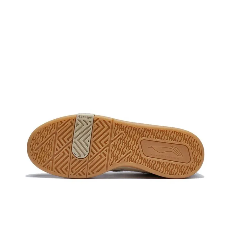 LiNing Zhengrong 92S Durable Cushioning Low-Top Skateboard Shoes Men's Light Brown Glaze-4