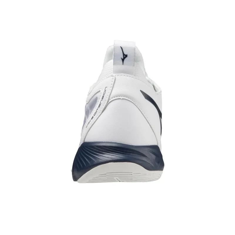 Mizuno Women's Wave Abrasion Resistant Low Top Training Shoes Women's Blue White-4