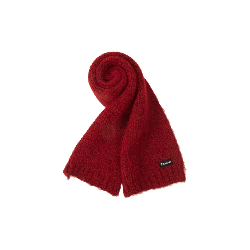 BAIJUAN Knit Scarves Unisex-5