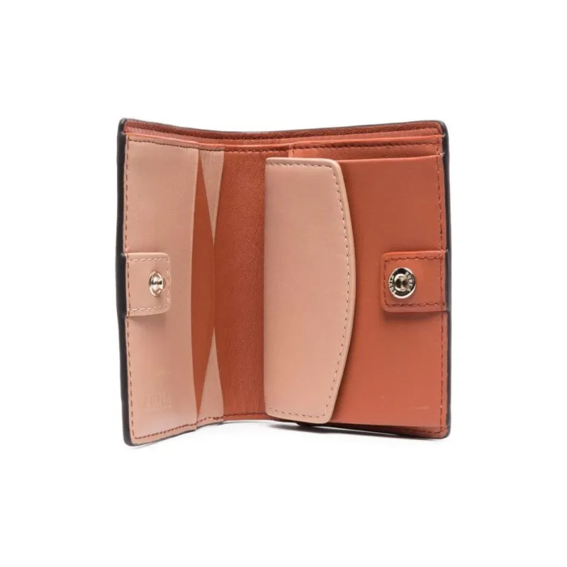 Furla Calfskin Wallet Women's Orange-2