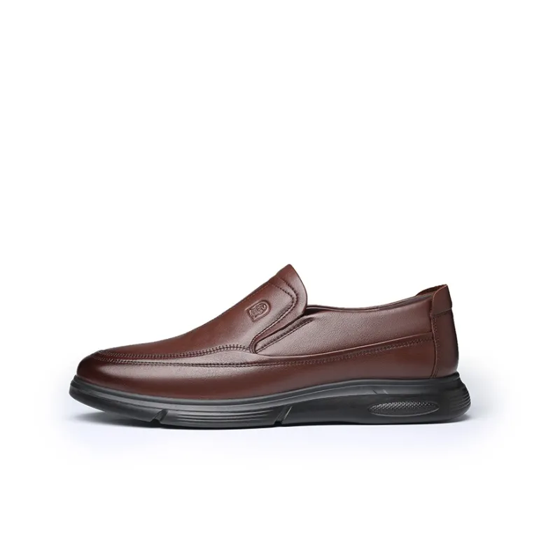 LAORENTOU Men's Casual Shoes Men Low Top Brown-5