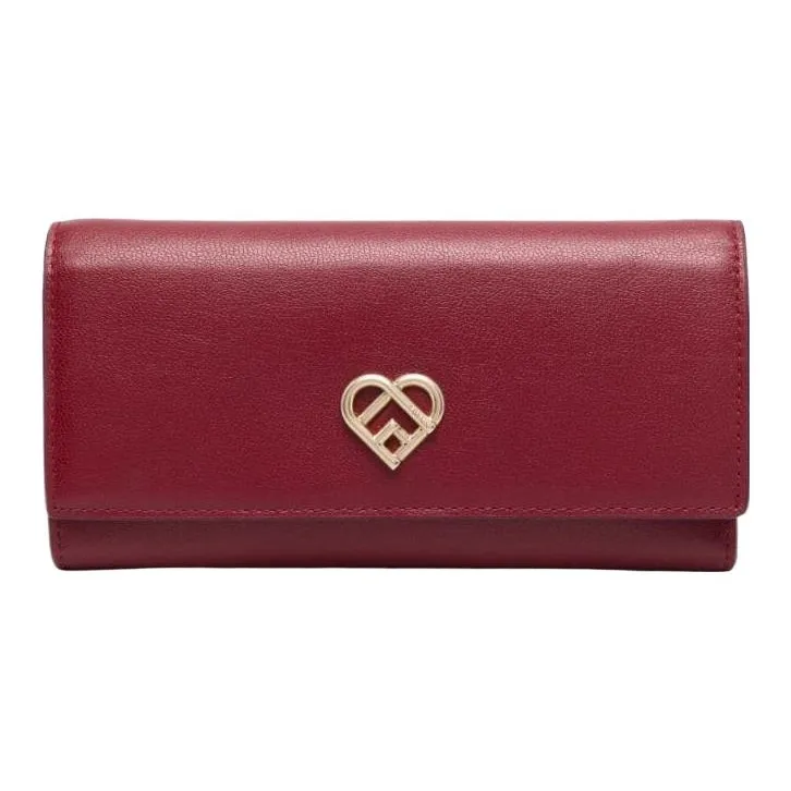 Furla My Joy Leather Wallet Regular Women's Rose Red-0