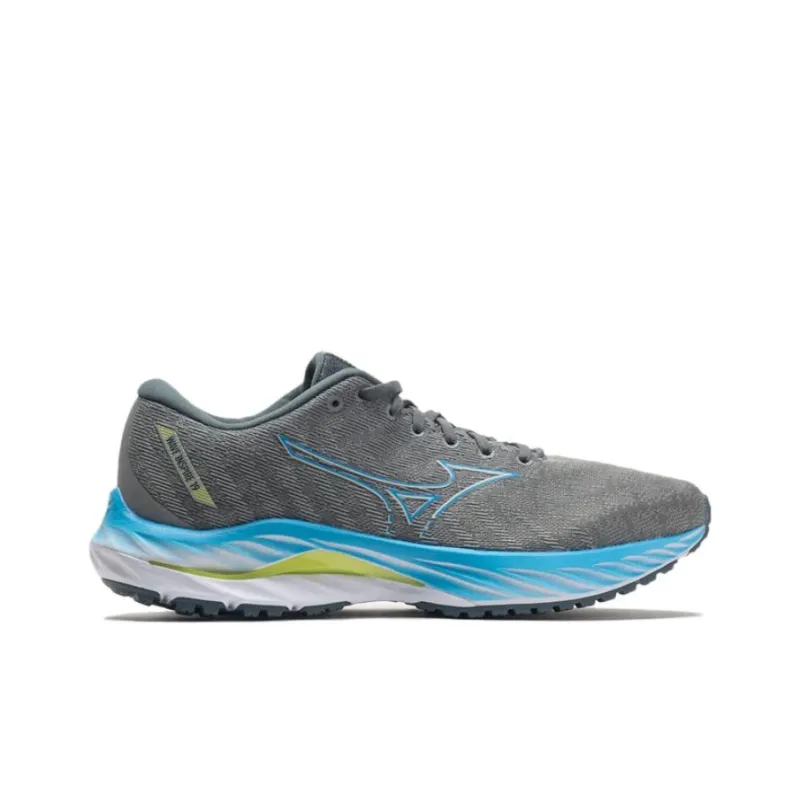 Mizuno Wave Inspire 19 Abrasion Resistant Low Top Running Shoes Men's Gray-1