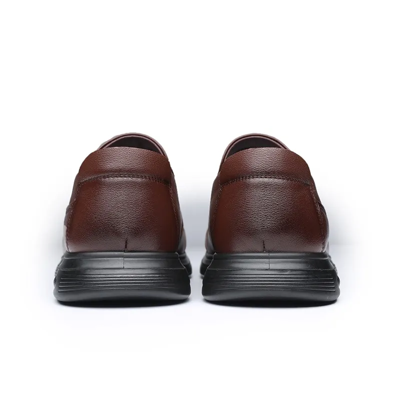 LAORENTOU Men's Casual Shoes Men Low Top Brown-8