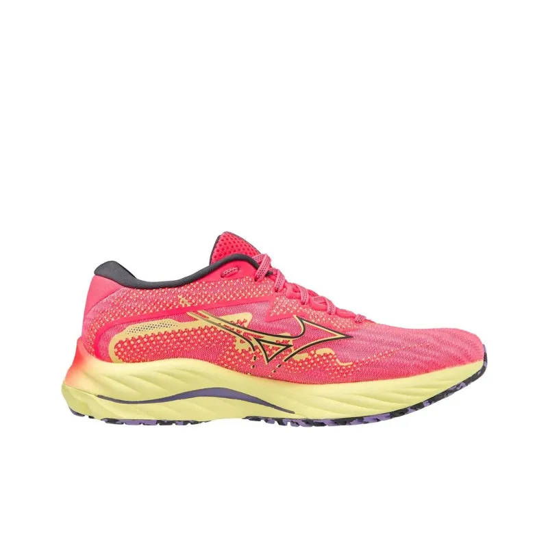 Mizuno Women's Wave Rider 27 'High Vis Pink'-1