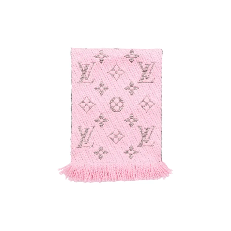LOUIS VUITTON Wool Scarves Unisex Ballet Pink-0
