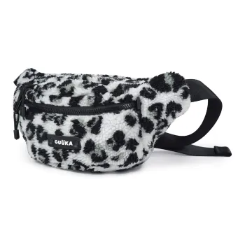 Guuka Fabric Shoulder Bag, Crossbody Bag, Sling Bag Unisex Black/White