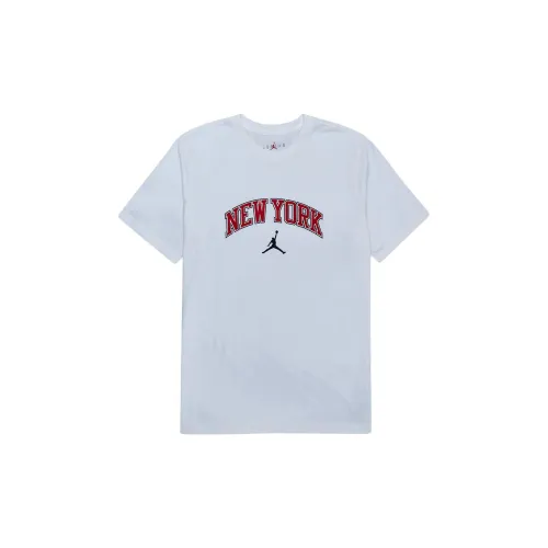 Air JordanNew York T-Shirts Men White