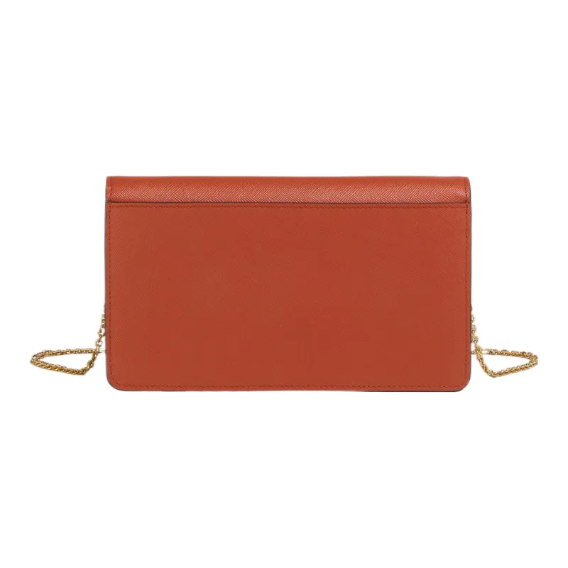MARNI Calfskin Wallet Regular Women's Orange/Blue/White-1