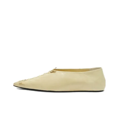 JIL SANDER Whipstitch-detail Ballerina Shoes