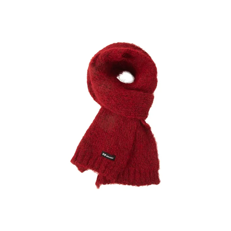 BAIJUAN Knit Scarves Unisex-4