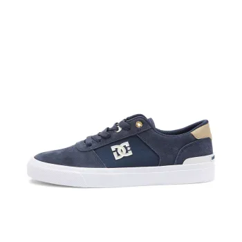 DC Shoes Slip Resistant Breathable Low Top Skateboard Shoes Men's Navy Blue