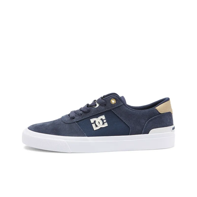 DC Shoes Slip Resistant Breathable Low Top Skateboard Shoes Men's Navy Blue-0