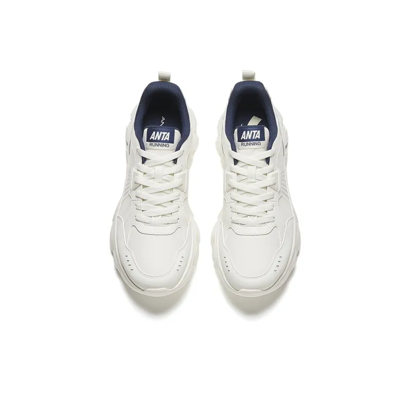 Anta Wear-Resistant Low-Top Running Shoes Men's White-2