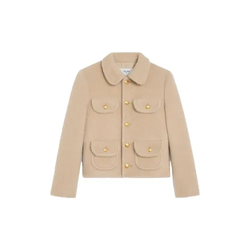 CELINE Jackets Women's Camel