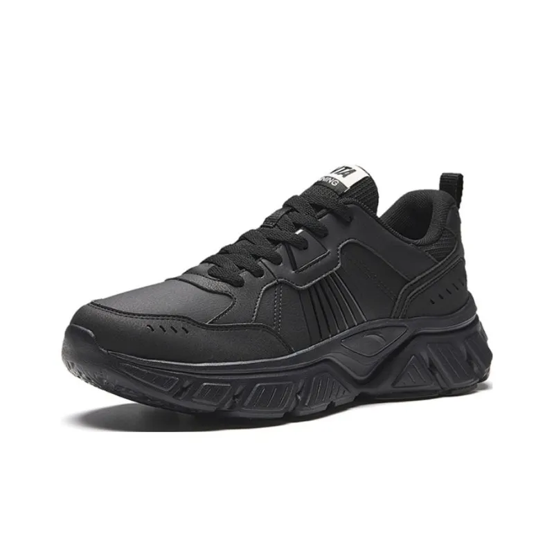 Anta Cushioning Wear-Resistant Low-Top Running Shoes Men's Black-1