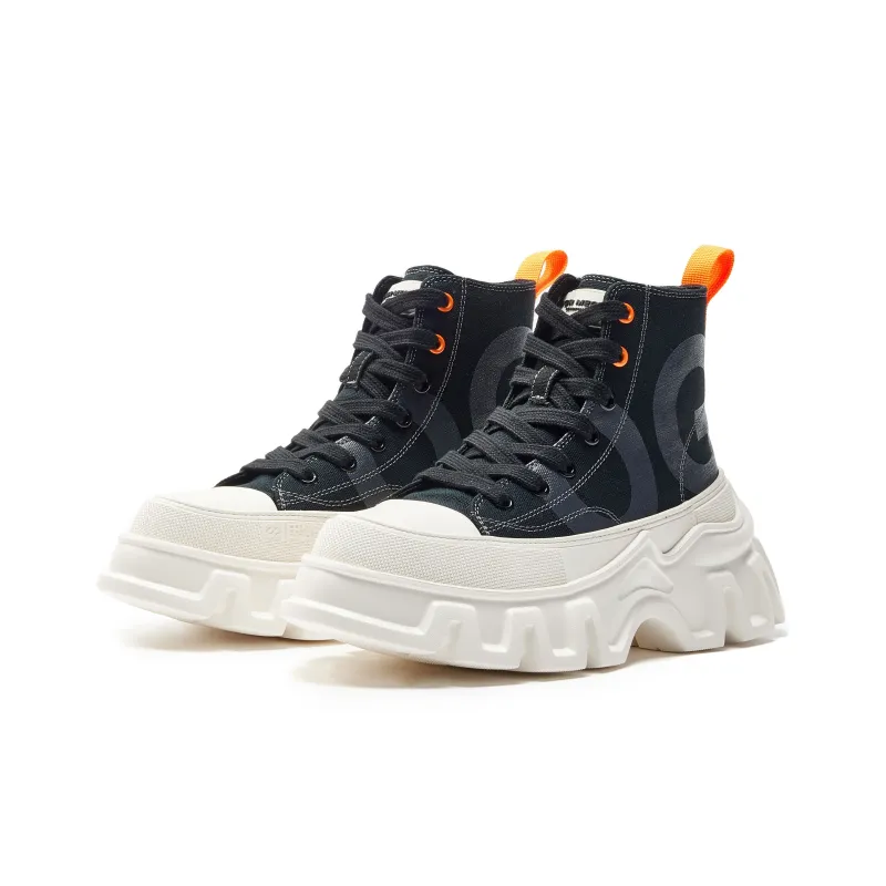 OGR Lull Collection 2.0 High Top Canvas Shoes Unisex Black-2