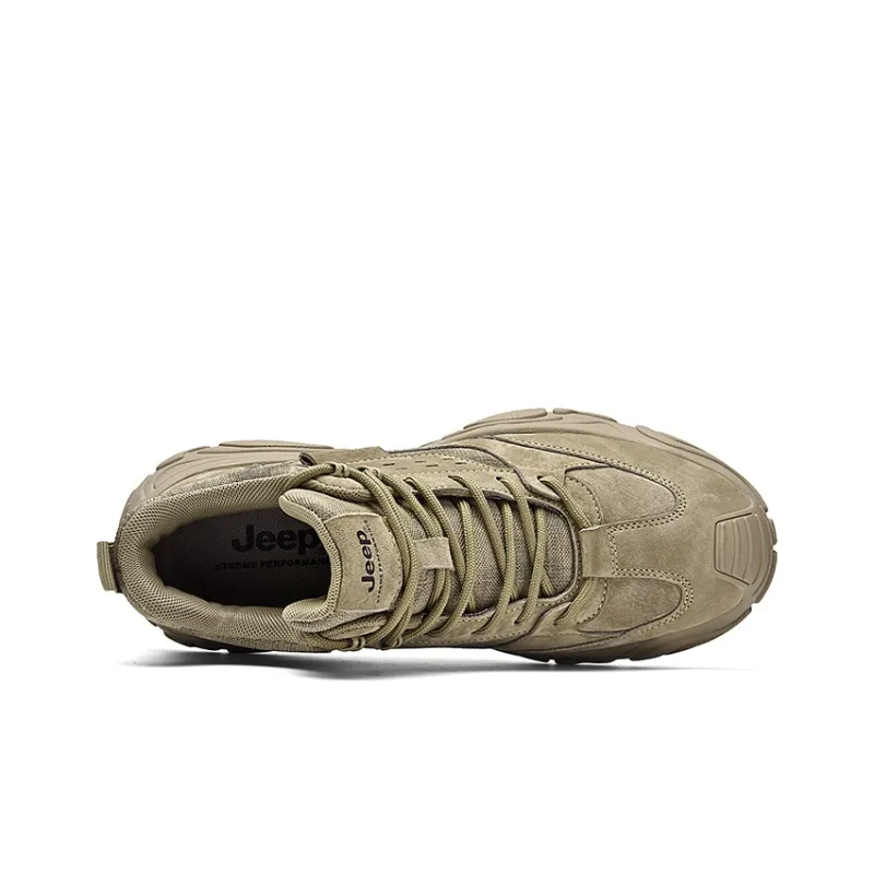 Jeep Lightweight Warm Coverage Mid Top Hiking Shoes Men's Sand-2