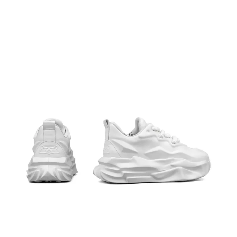 LOHAN·SIR Chunky Sneakers Unisex Low Top Black/White-5
