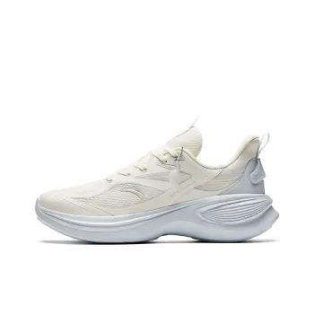 Anta Leaf 3.0 Waterproof And Breathable Height Increasing Low Top Sprint Running Shoes Women's White Gray
