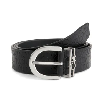Calvin Klein Debossed Logo print Leather Belt