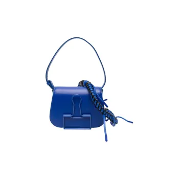OFF WHITE Calfskin Handbag, Shoulder Bag Women's Cobalt Blue
