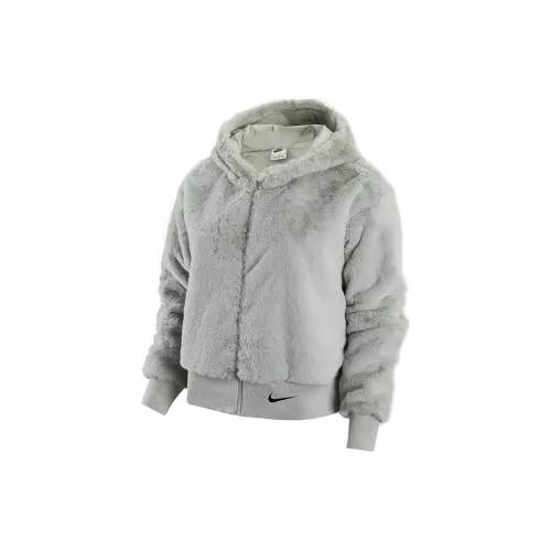 Nike Sportswear Essentials Series Jackets Women's Dusty Gray/Black