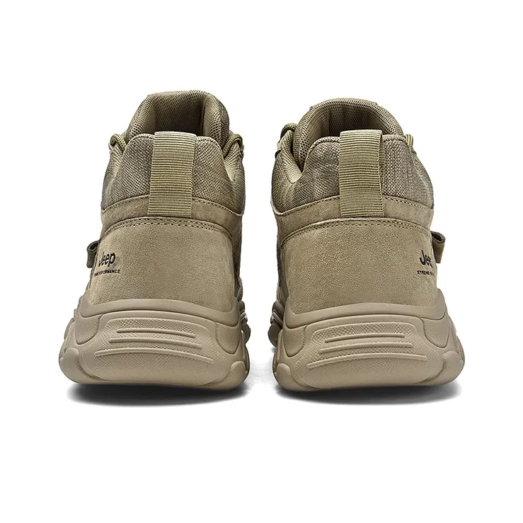 Jeep Lightweight Warm Coverage Mid Top Hiking Shoes Men's Sand-3