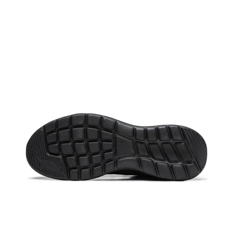 LiNing Feather Cushioning Breathable Low Top LIGHT FOAM Technology Running Shoes Men's Black-6