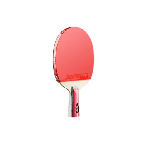 DHS Butterfly All Wood Ping Pong Paddles Fast Attack Suitable Playing Style Unisex Shakehand Grip Red Unisex All Wood Red