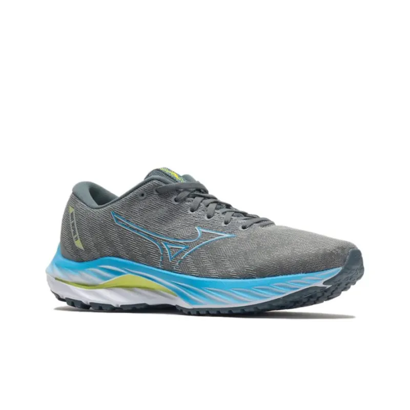Mizuno Wave Inspire 19 Abrasion Resistant Low Top Running Shoes Men's Gray-2