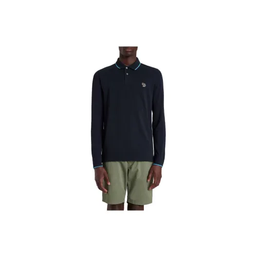 Paul Smith Polo Shirts Men Marine Blue